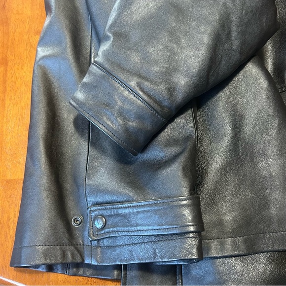 California L. A. Leather 20849 Vintage Black Soft Mid Length Jacket Size XL - Picture 16 of 16